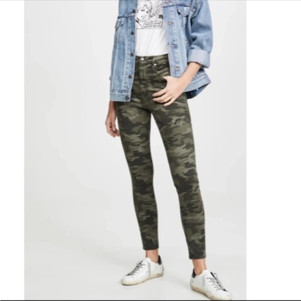 Good American Good Waist High Rise Camo Skinny Jeans - Picture 10 of 16